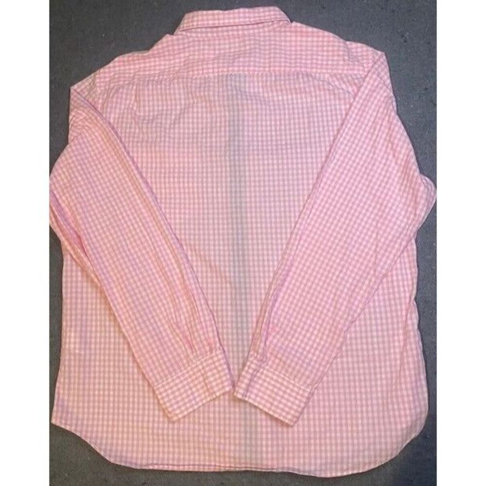 NAUTICA men's XX LARGE button‎ down 100% COTTON LIGHT PINK/WHITE long sleeve - Picture 3 of 9